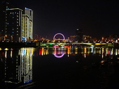 海河夜景