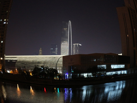 海河夜景