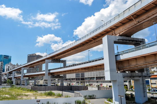 日本神户港高架桥