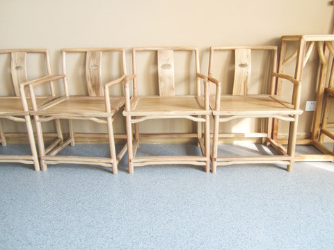 中式现代木质桌椅