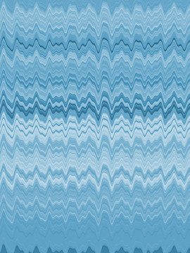 蓝色波浪线条抽象喷墨地毯