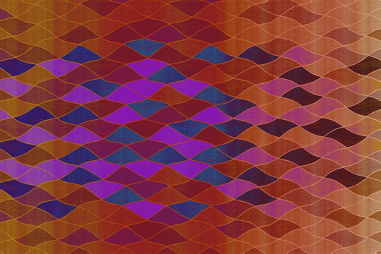 抽象几何儿菱形艳丽地毯