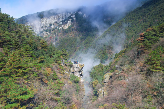 江西九江庐山地质公园深秋风光