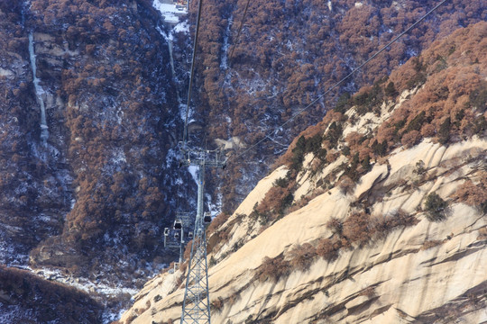 陕西华山索道观光