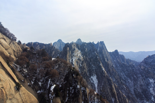 陕西华山群山风光