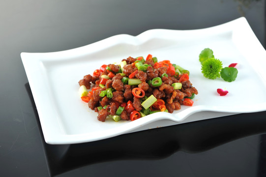 小炒牛肉粒