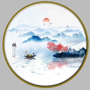 中式水墨画