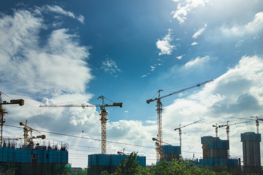 城市建筑建筑塔吊