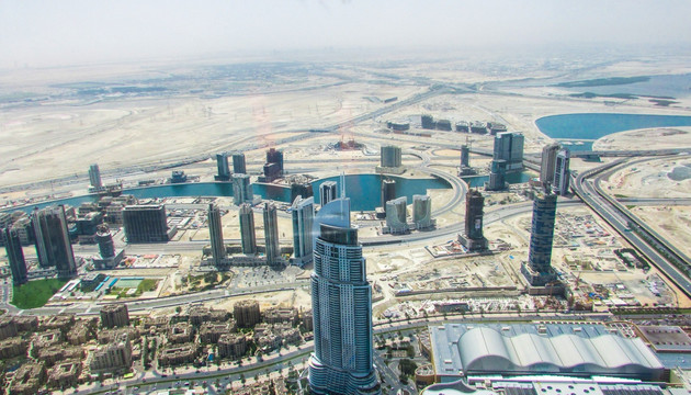 哈法利塔俯瞰迪拜全景