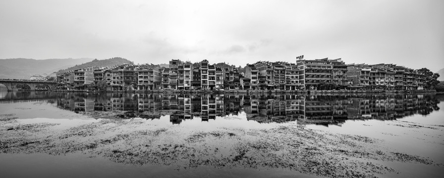 贵州镇远古城全景