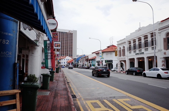 新加坡异国风情街道