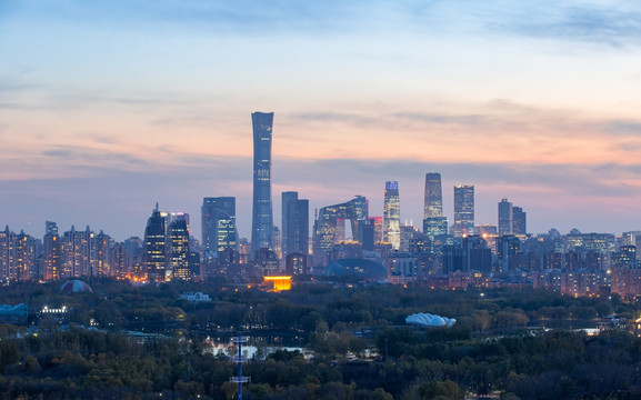 北京国贸建筑风光摄影