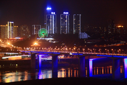 重庆大桥夜景