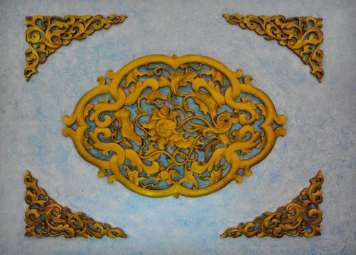 浮雕花纹