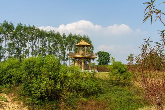 钦州三娘湾景区西汉古村落观景亭