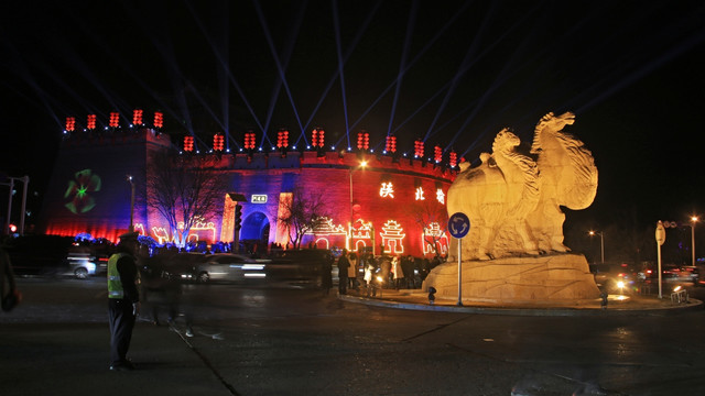 榆林城市夜景