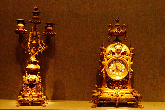鸦片战争博物馆清代外国摆件钟表