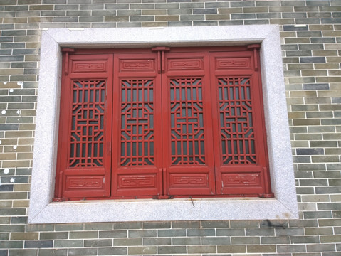中式格子窗户