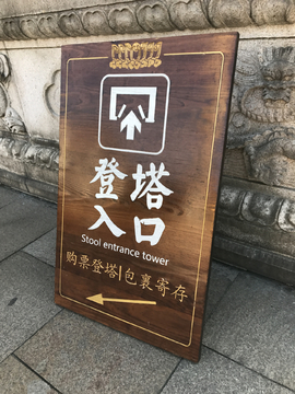 寺院指示牌