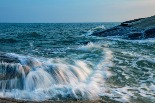 北戴河海浪