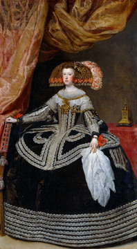 委拉斯开兹西班牙王后肖像画