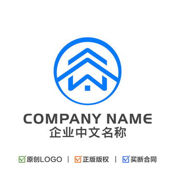 字母W地产建筑LOGO