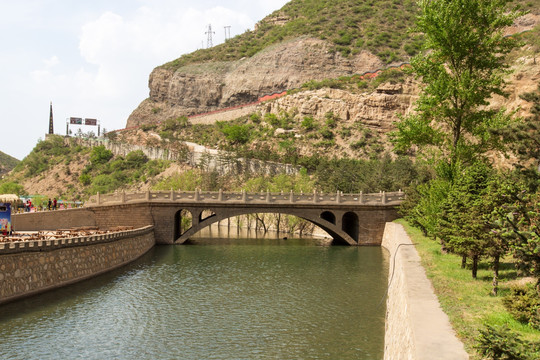 山西浑源北岳恒山悬空寺桥梁