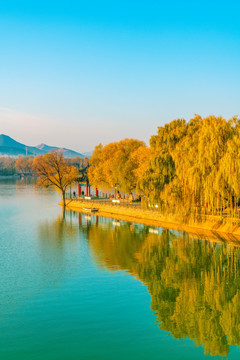 唯美湖景金秋南阳湖