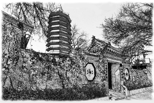 北京万松老人塔