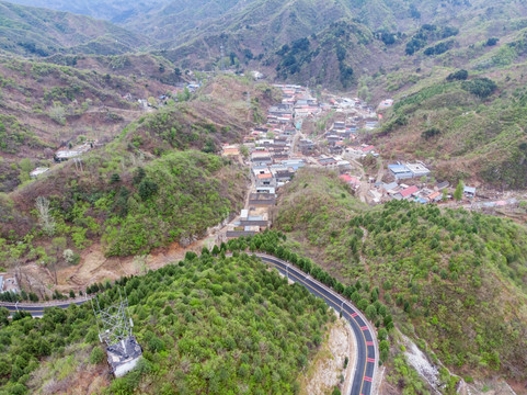 山区公路航拍