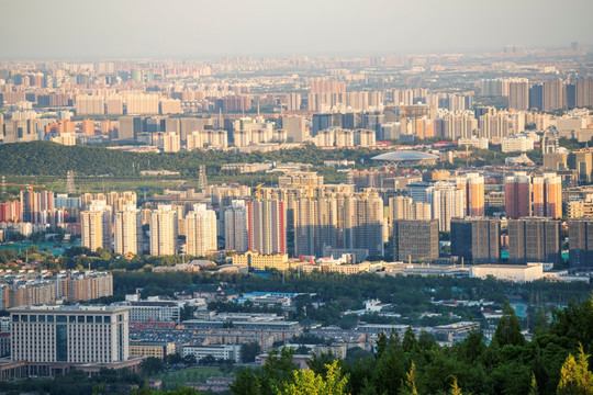 俯瞰北京城市建筑