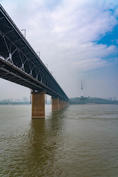 武汉长江大桥建筑风景