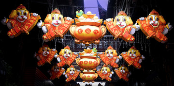 上海城隍庙的元宵节灯饰