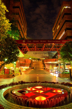 香港理工大学夜景