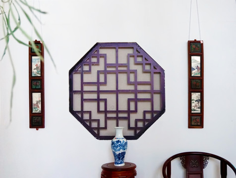 中式天堂木雕挂饰