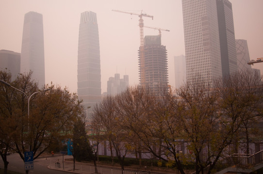 北京国贸雾霾