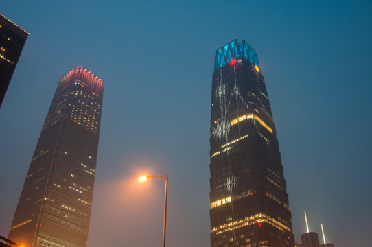 北京国贸雾霾