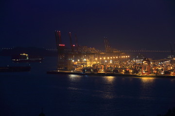 厦门港夜景