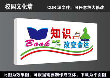 学校校园文化墙长廊立体展板