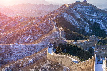 金山岭长城雪景