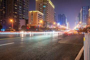 现代城市道路夜景