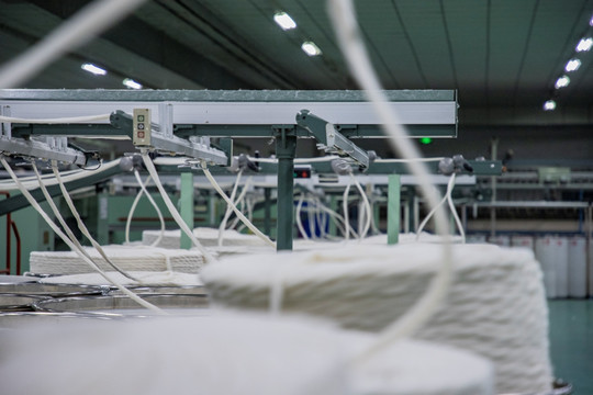 国棉纺织厂生产车间
