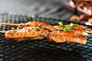 烧烤大虾串串