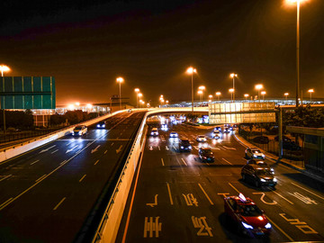 广州机场路夜景
