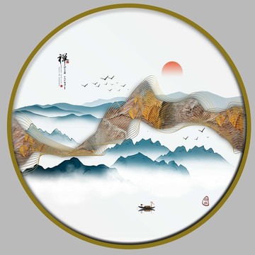 山水意境装饰画