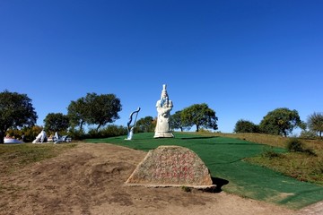 蒙古公主雕塑
