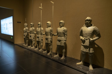 古代士兵塑像