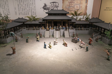 古代蹴鞠场景