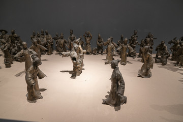 古代蹴鞠场景