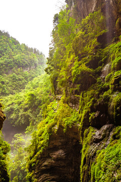 中国四川武隆龙水峡地缝